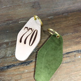 770 AREA CODE – Leather & Velvet Keychain | Multiple Colors