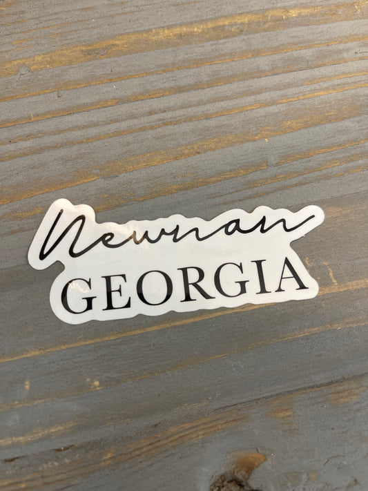 Newnan, GA Sticker Vinyl Decal