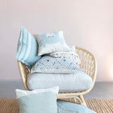 Cotton Applique Lumbar Pillow
