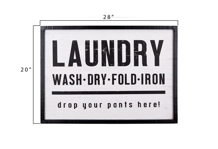 Framed Laundry Wall Decor