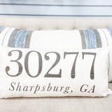 30277 Sharpsburg, GA Zip Code Lumbar Pillow
