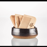 Handmade Ceramic Shave Bowl l Rust