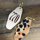 770 AREA CODE – Leather & Velvet Keychain | Multiple Colors