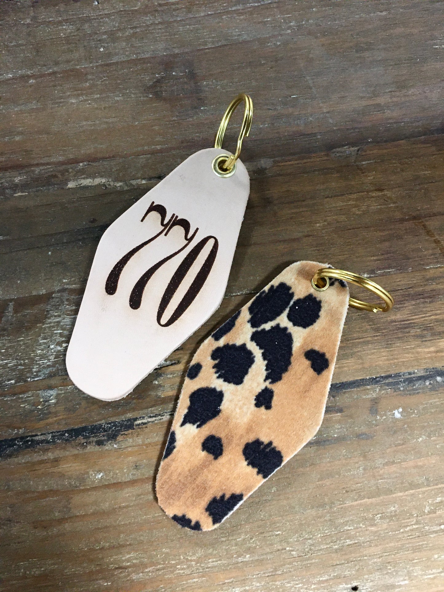 770 AREA CODE – Leather & Velvet Keychain | Multiple Colors