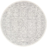 Oriental Gray/Ivory Round Rug