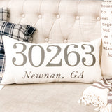 30263 Newnan, GA Zip Code Lumbar Pillow