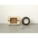 Black Metal Mantel Clock