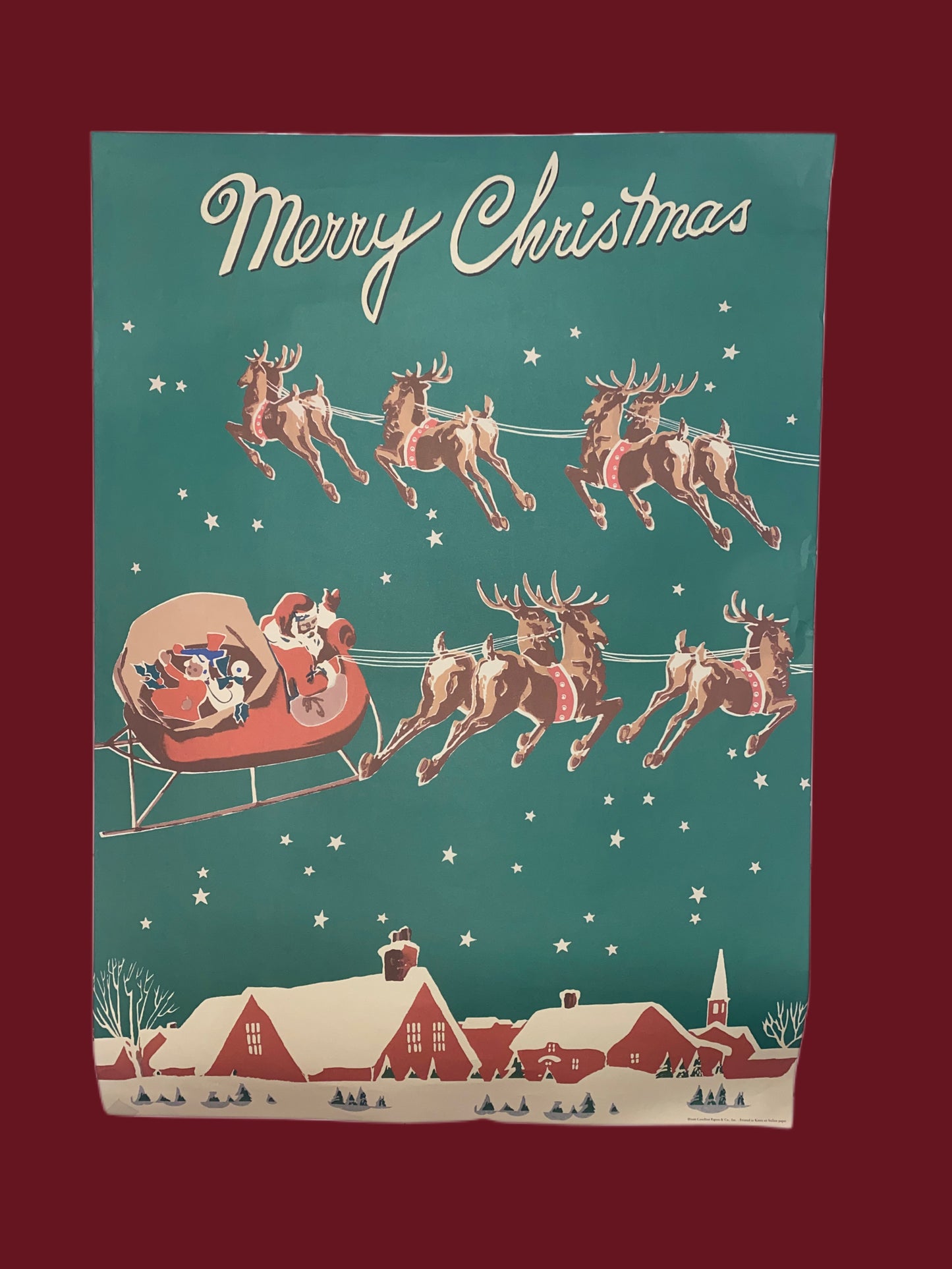 Vintage Santa Poster