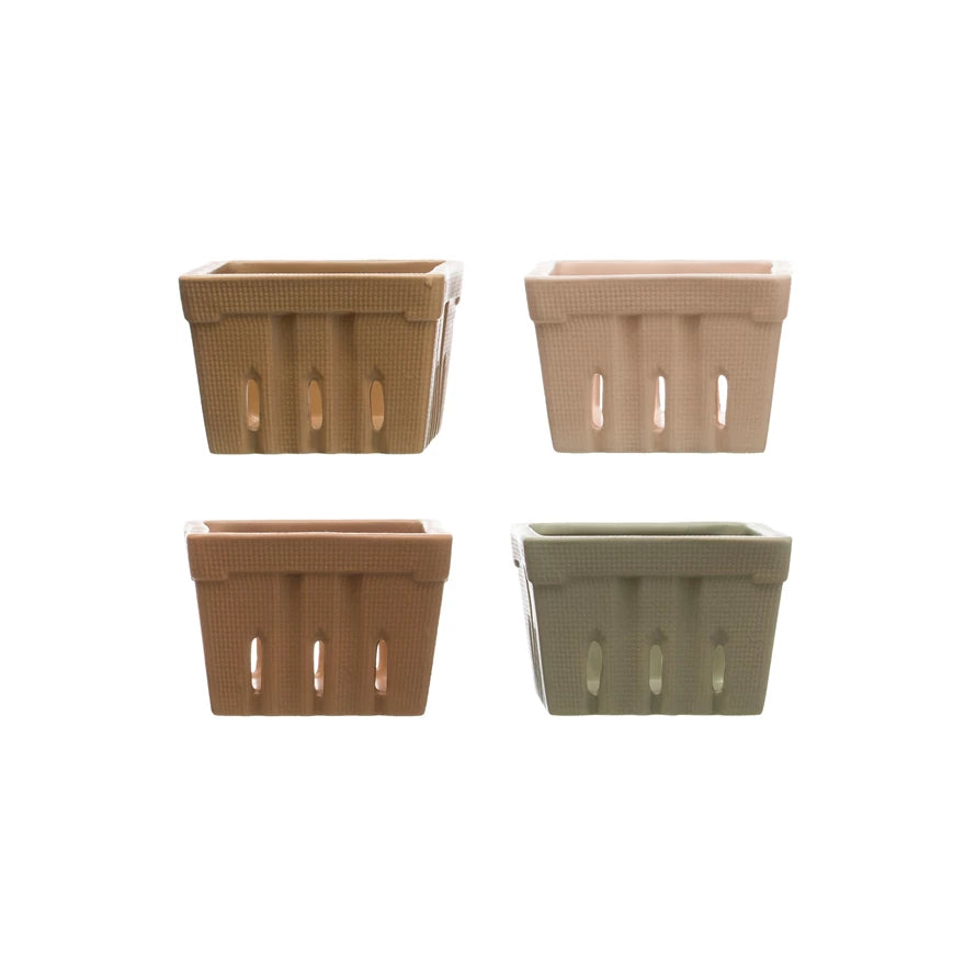 Stoneware Berry Basket | Multiple colors