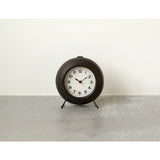 Black Metal Mantel Clock