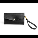 Women's Leather Clutch Wallet - Trifold