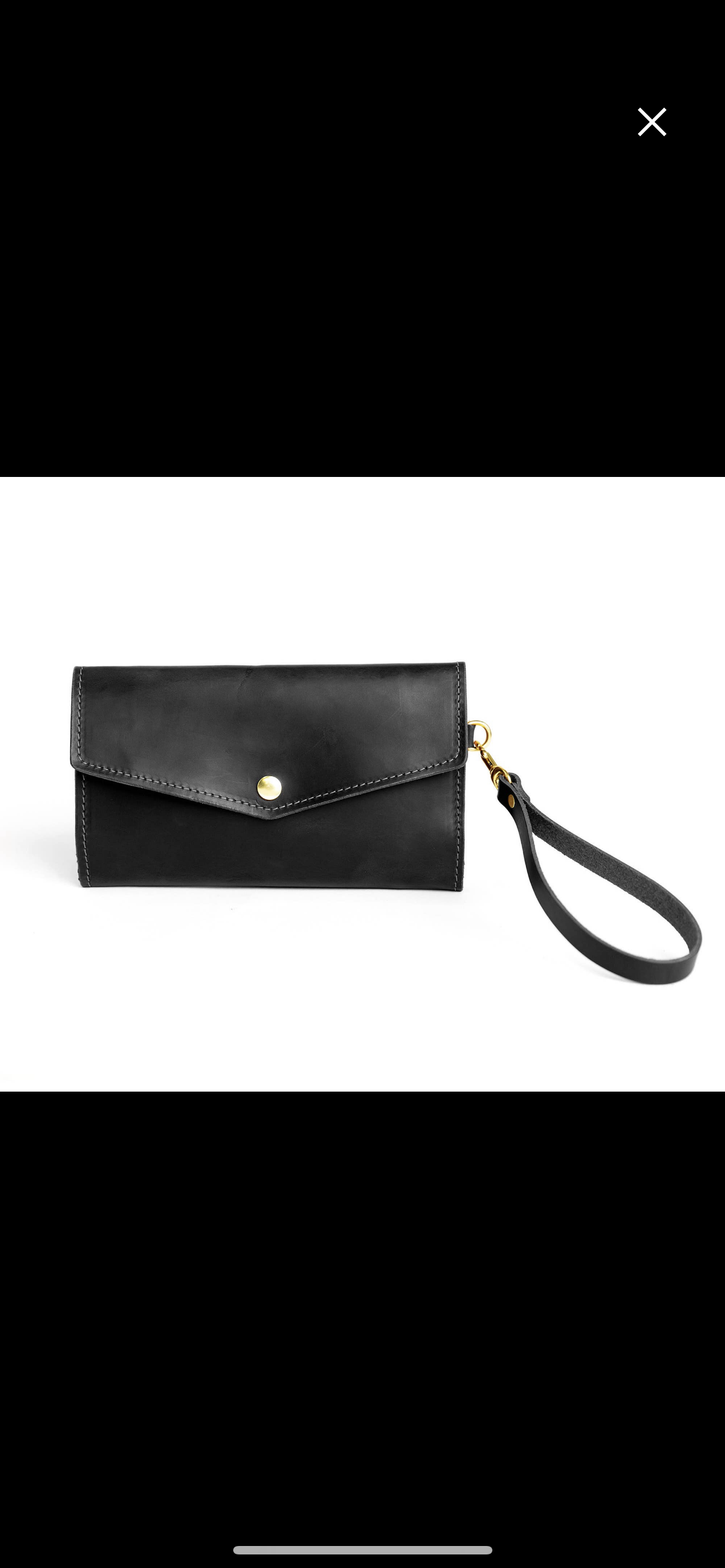 Women's Leather Clutch Wallet - Trifold