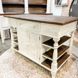 Lillian Kitchen Island | White