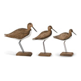 Wooden Shore Bird with Metal Legs