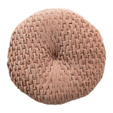 Round Cotton Blush Pillow