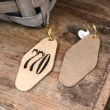 770 AREA CODE – Leather & Velvet Keychain | Multiple Colors
