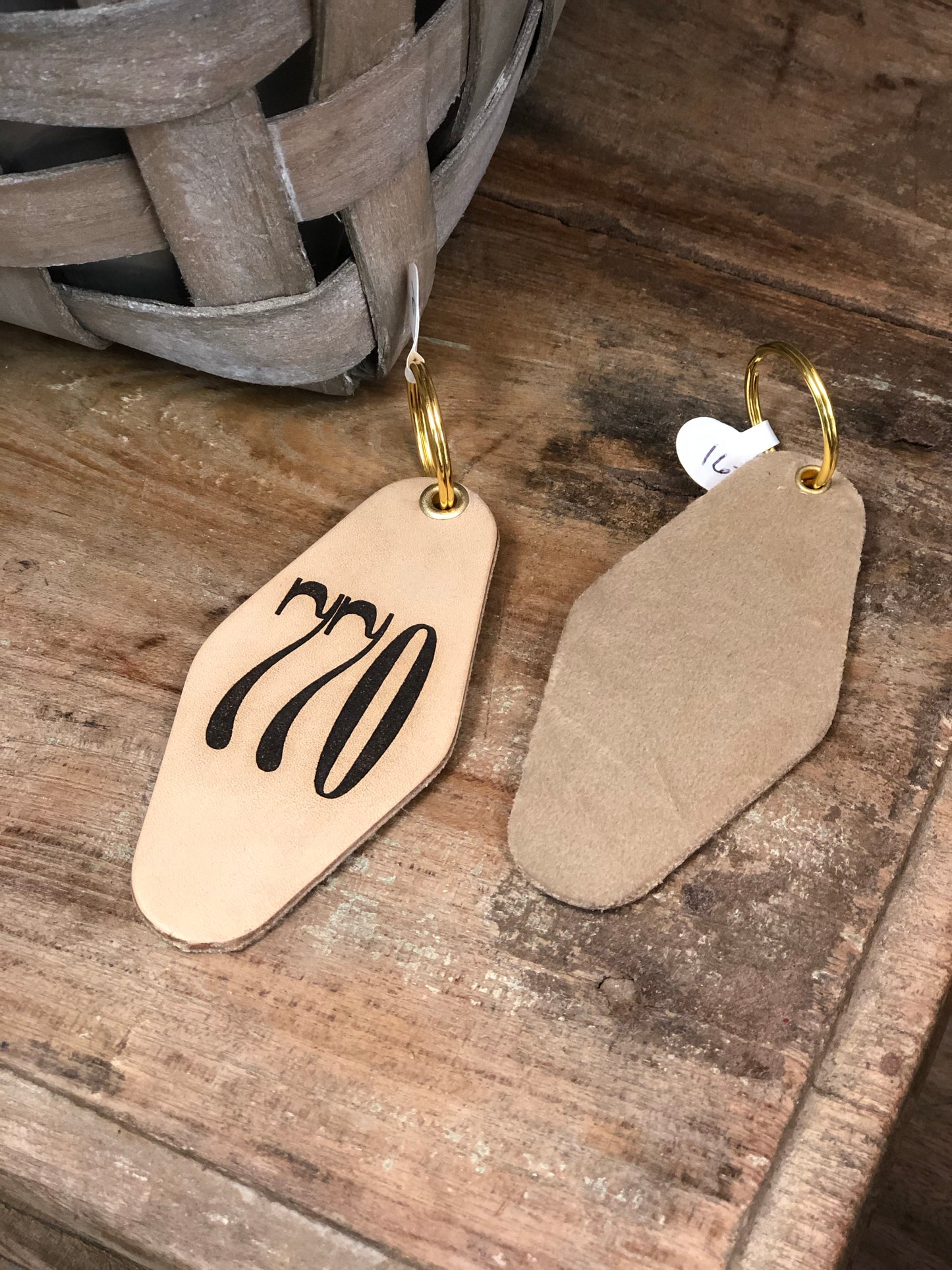 770 AREA CODE – Leather & Velvet Keychain | Multiple Colors