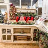 Wooden 7' Bar Island with Doors