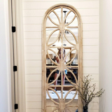 Arch Wood framed mirror