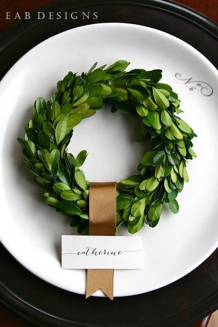 6" Preserved Boxwood Wreath