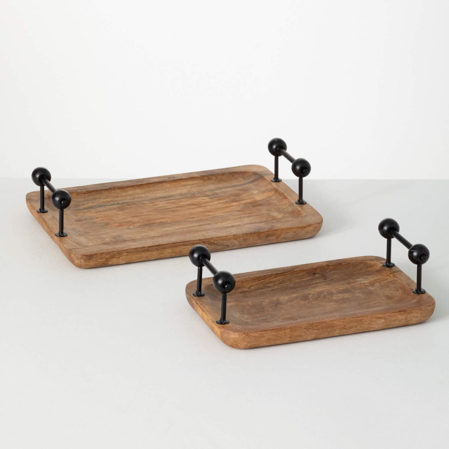 Wooden Tray with Handles