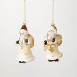 Gold Santa Ornaments