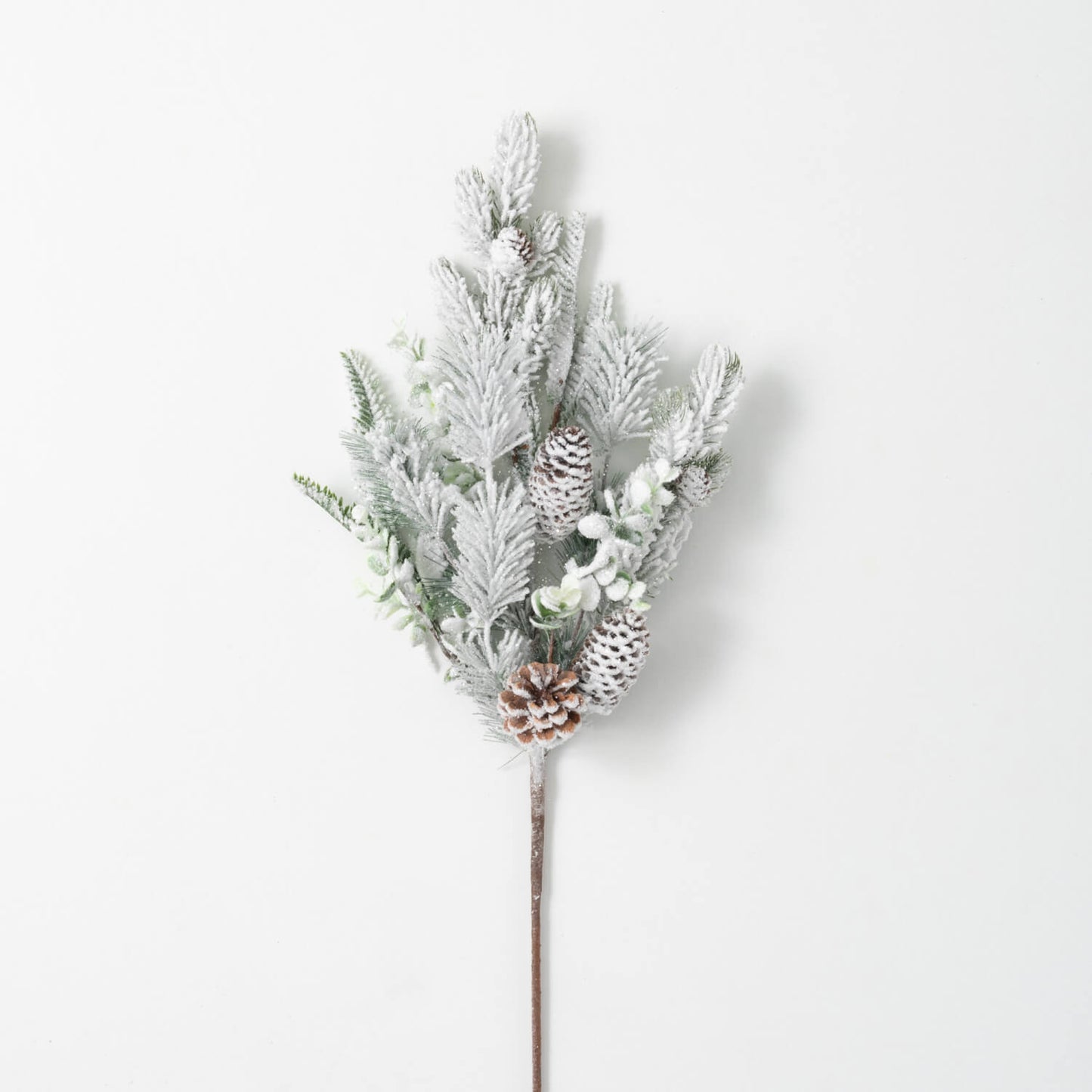 Flocked Pine Spray