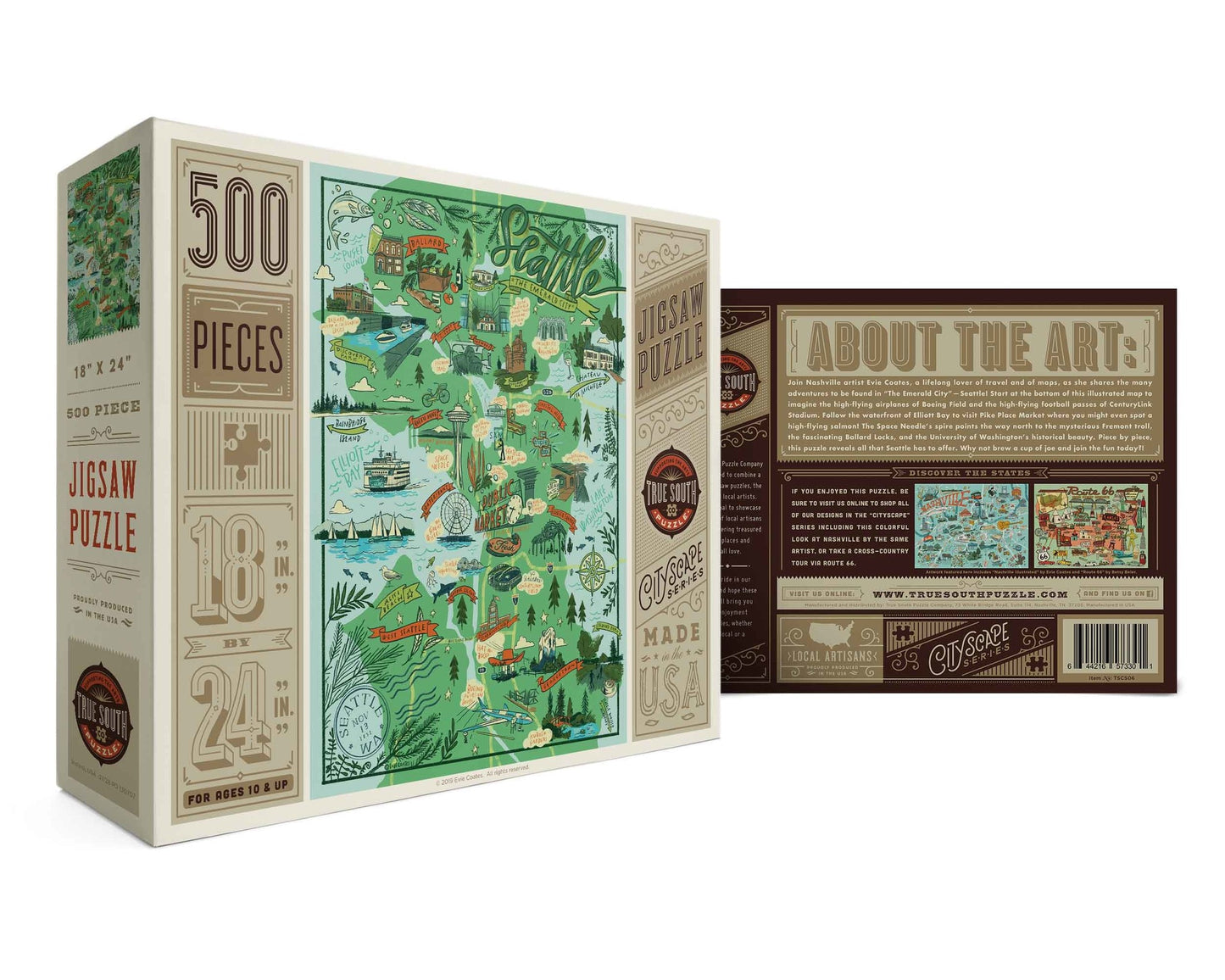 Seattle Illustrated Jigsaw Puzzle