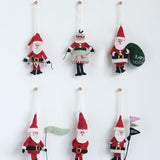 Wool Felt Santa Ornament