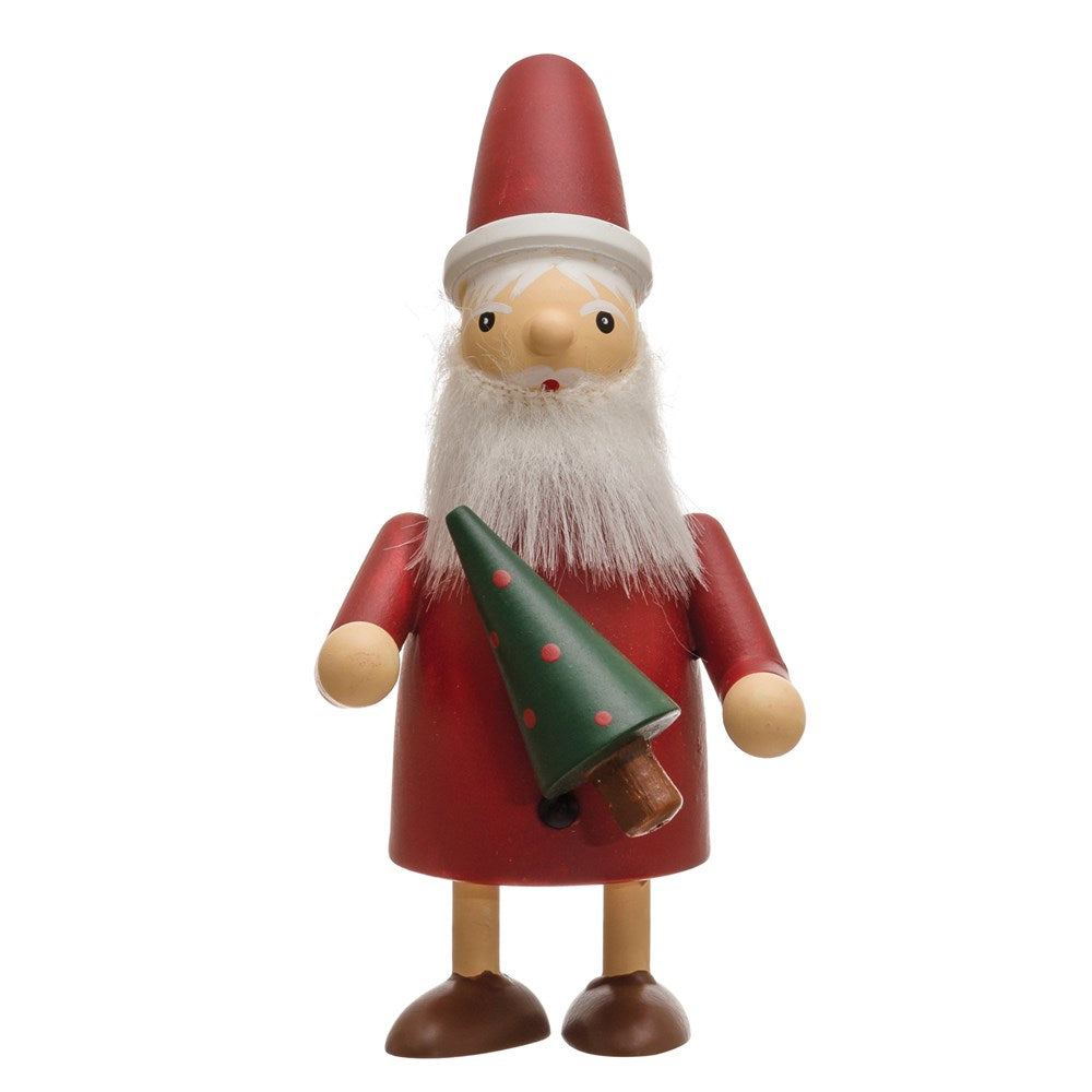 Wood Standing Santa w/ Christmas Tree